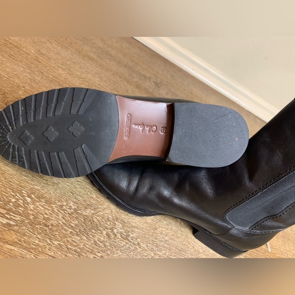 Cole Haan Black Leather Sole Boots - Picture 1 of 7